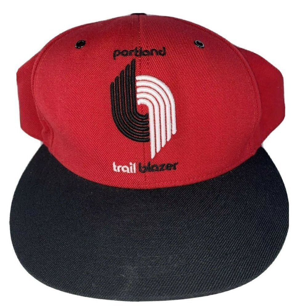 Mitchell and Ness Nostalgia Co. Portland Trailblazers Cap Hat Fitted 7 1/2 Retro